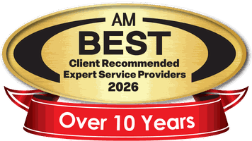 AM Best Client Recommended Expert Service Providers 2026, over 10 years